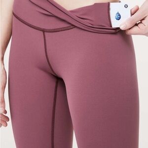 LULULEMON WUNDER UNDER HIGH-RISE 7/8 TIGHT - MISTY MERLOT